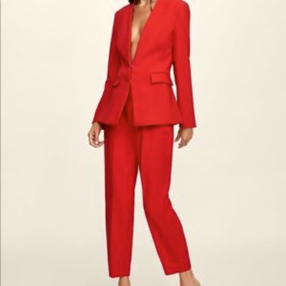 Zara red pantsuit- size L